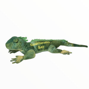 Fiesta Iguana Guantanamo Bay Plush Stuffed Animal Green Lizard Toy 22" Souvenir